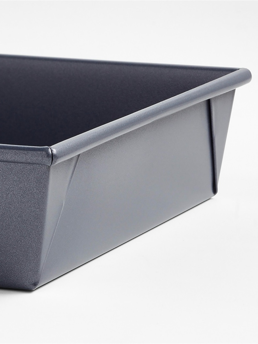 Crate & Barrel Slate Blue 9x9" Square Silicone Nonstick Cake Pan - Picture 3 of 6